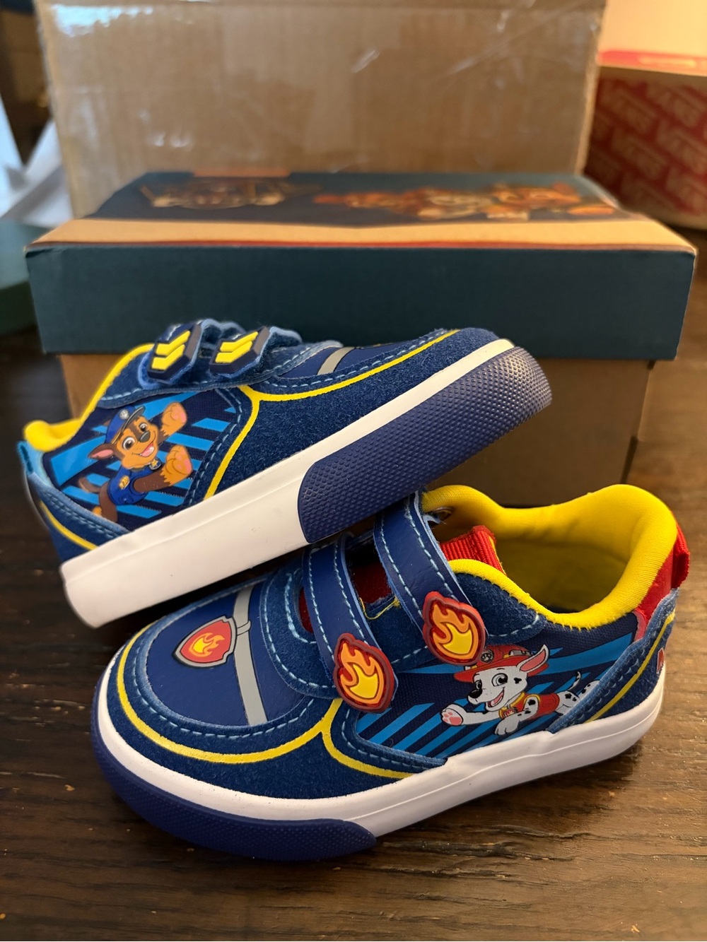 Kohl's Blue and Yellow Kids Character Velcro Sneakers